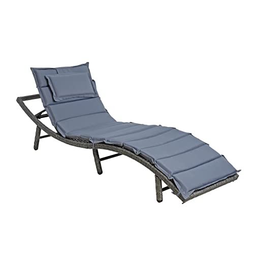 ESTEXO Polyrattan Sonnenliege Gartenliege XXL Strandliege...