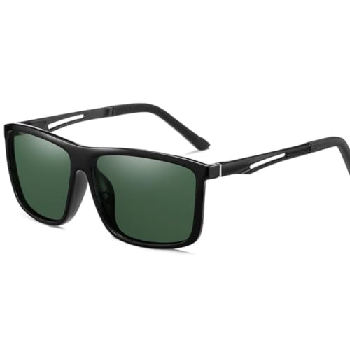 Lunettes de soleil polarisées carrées pour hommes : protection UV400 sport
