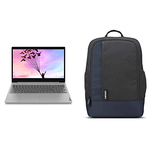 Image of Lenovo Ideapad Slim 3 10Th Gen Intel Core I5 15.6 Inches FHD IPS Thin & Light Laptop (8GB /512GB SSD /2GB Mx330 GFX /2Yr Wrnty /Win 11 /Office 2021 /300Nits /Platinum Grey /1.7Kg),81Wb01Bpin + 15.6 inch Backpack