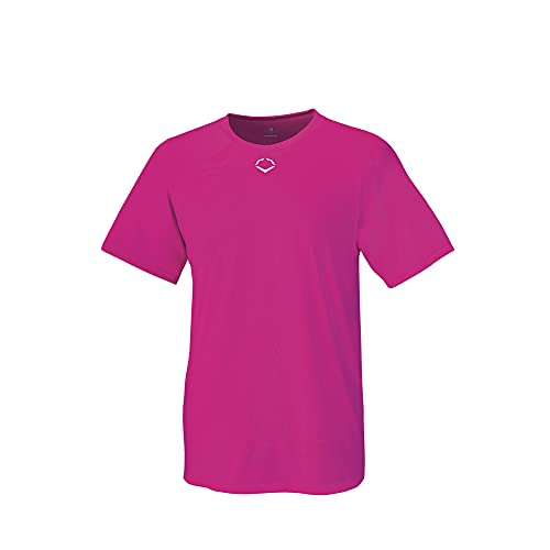 EvoShield Youth E306 Tech Tee Baseball Shirt-Pink,Youth Large