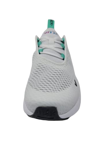 Nike Little Kids Air Max 270 Running Shoes, White/Volt-Black-Laser Blue, 12 M US3