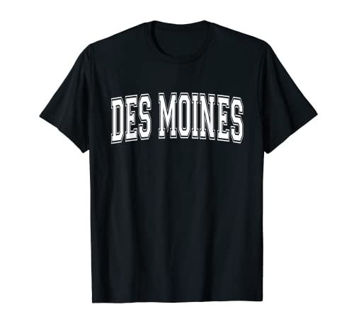 DES MOINES IA IOWA USA Vintage Sport Varsity Style T-Shirt