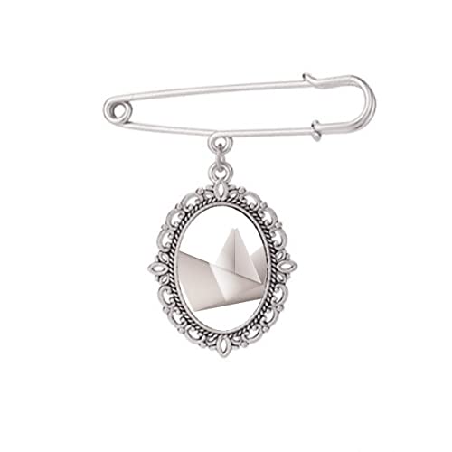 Broche navire géométrique Origa M clip pour robe chemise et châle femme
