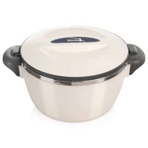 orion group Thermoschüssel mit Deckel 900 ml - Thermobehälter für Essen Eis Grillgut - Warmhaltebehälter für Speisen - Edelstahlschüssel für Essen Warmhalten - 2 Std Wärmehaltig - Thermoschüsseln