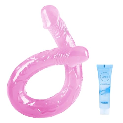 45CM Double-ended Sex Spielzeug für die Frau Masturbator Realistische Dildo mit Saugnapf Freihändiges Spielen Körpersicheres Material&Erwachsenen-Sexspielzeug