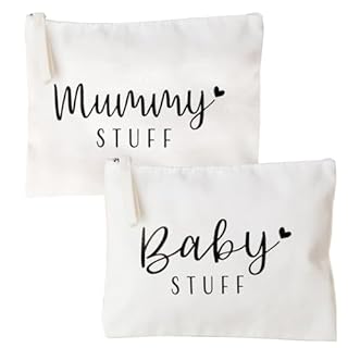 New Mum Gifts Mummy Stuff Canvas Pouches Bags Christmas Baby Shower Mum to be Gifts