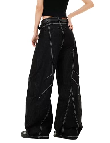 Aelfric Eden Baggy Barrel Jeans Mens Wrinkle Wide Leg Jeans Casual Relaxed Fit Y2k Denim Pants Trouser4