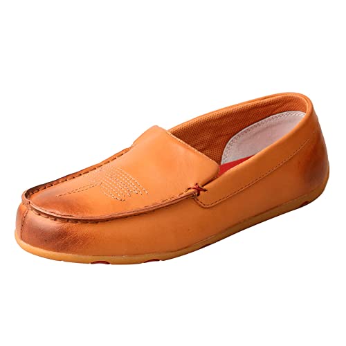 Image of Twisted X Women's Slip-On Loafer, Moc Toe, Tan, 8 M