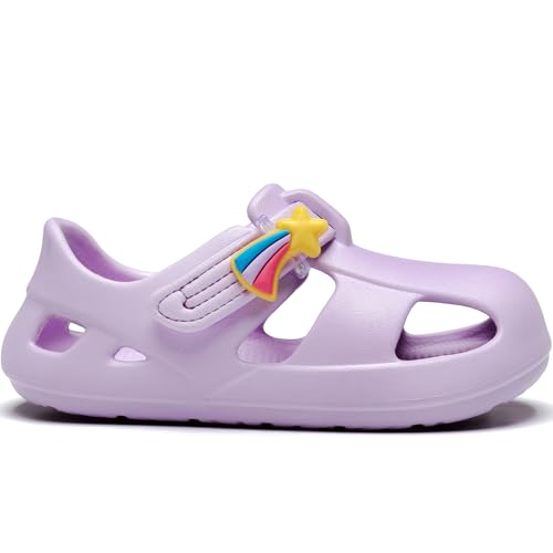 SC TBYF Toddler EVA Quick-Dry Splash Sandals Non-Slip Closed Toe Water Shoes