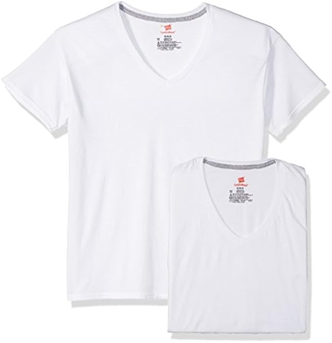 Hanes Ultimate Men's 4-Pack Comfortblend V-Neck with FreshIQ