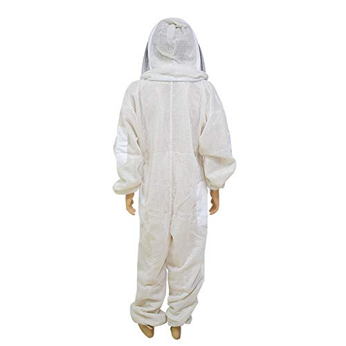 HOTEU Imkeranzug Einteiliger Anti-bienenanzug - Super Atmungsaktiver 3-lagiger Sicherheitsschutz Mesh Imkerkleidung… – Bild 8