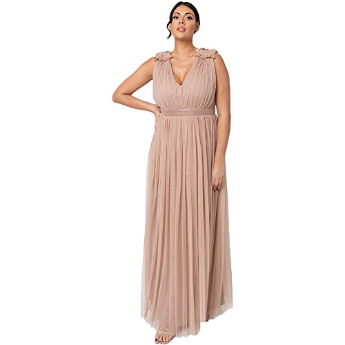 Maya Deluxe Damen Maya Deluxe Ruffle Shoulder Maxi Dress...