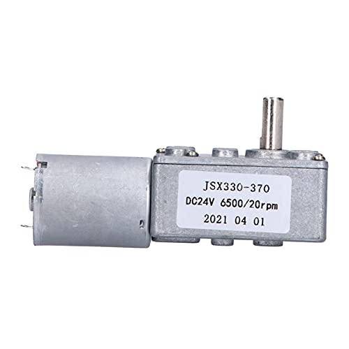 Turbinenschneckenmotor, Getriebemotor 24 V Turbinenschneckenmotor Turbogetriebe Untersetzungswellenausrüstung 20 U/min Gleichstrom, Getriebemotor, Stellschraubenkupplungen