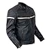 Bilt Alder Perforated Vented Full Grain CE Armor Classic Biker Riding Cafe Street Bike Motorcycle Leather Jacket - Black 38