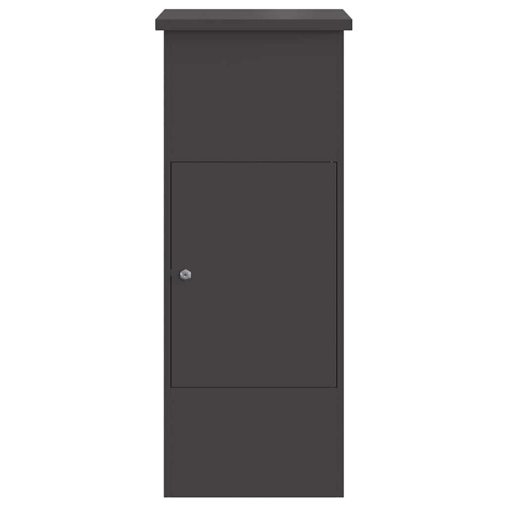 vidaXL Caja de Entrega de Paquetes Negro 44,5 x 29 x 110,5 cm Acero