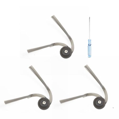 KIOMOKI ロボロック掃除機 アクセサリーエッジクリーニングブラシ Qrevo Curv/Qrevo Curv C/Qrevo L/Qrevo C/Saros 10R/Saros 10/Q10P＋/Q7B＋/Q7T/Q7T＋エッジクリーニングブラシ互換品 3個 消耗品 型番：SDBS04RR