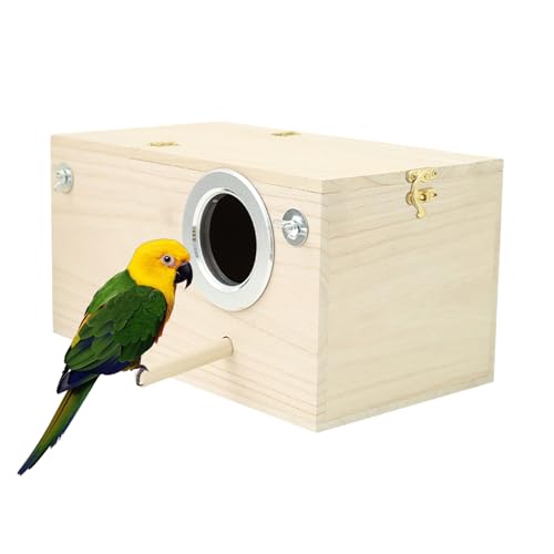 Wellensittich Nistkasten,Vogelkäfig Nistplatz - Aus Holz Für Innen- Und Außenbereich, Für Unzertrennliche Und Kleine Vögel Als Lebensraum, Gartendeko Terrasse Zuhause Wellensittich Nistkasten,Vogelkäfig Nistplatz - Aus Holz Für Innen- Und Außenbereich, Für Unzertrennliche Und Kleine Vögel Als Lebensraum, Gartendeko Terrasse Zuhause