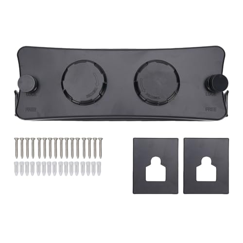 HUSHUI Tendedero retráctil de acero inoxidable, con diseño de línea doble, ropa montada en la pared Secado tendedero para baño con balcón (negro)