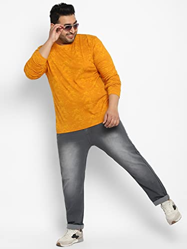 Image of Urbano Plus Men's Printed Full Sleeve Regular Fit Cotton T-Shirt