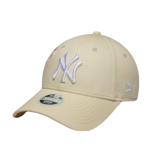 Casquette New Era WMNS Floral Icon 9Forty 270 beige clair aux finitions haut de gamme