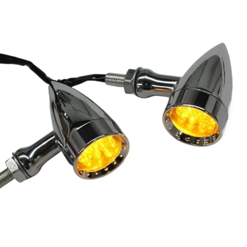 Clignotants de freinage 12V universels en aluminium rigide pour une visibilité accrue à moto