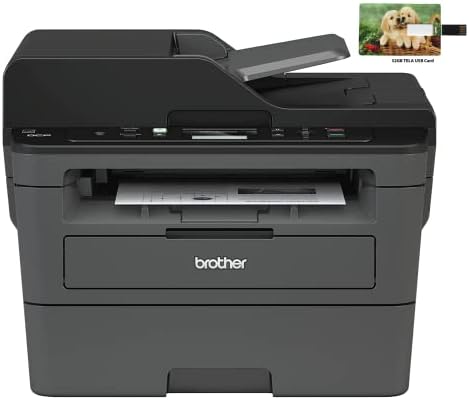 44 Brother DCP L2500 Series All-in-One Wireless Monochrome Laser Printer,Duplex Printing, Print Scan Copy, 128MB Memory, 2400 x 600 dpi, 36 ppm, 250-Sheet, 50-Sheet ADF Black DCPL-2550DWB ‎Brother