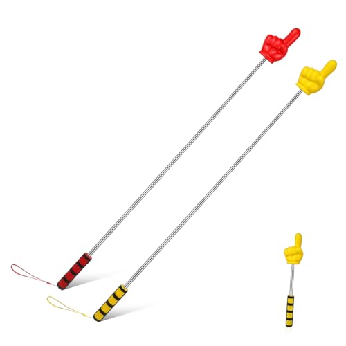 HOMSFOU 伸縮式指示棒 2本セット 教室用ポインター 多機能 35Cm - 80Cm 調整可能 持ち運び便利 学習 研修 プレゼンテーション用