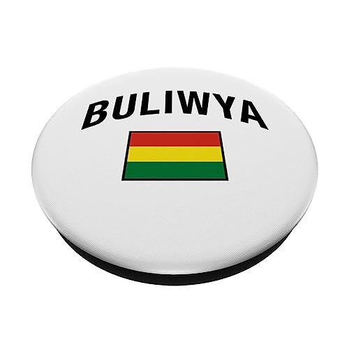 Bolivia Flag Proud Bolivian in Quechua PopSockets Swappable PopGrip, Black - Image 2