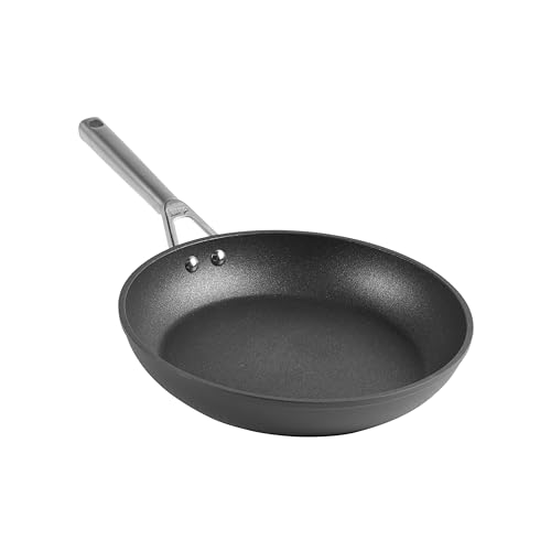 Ninja ZEROSTICK Premium Cookware 28cm Frying Pan, Long Lasting, Non-Stick Hard Anodised Aluminium, Induction Compatible, Oven Safe to 260°C, Grey C30028UK