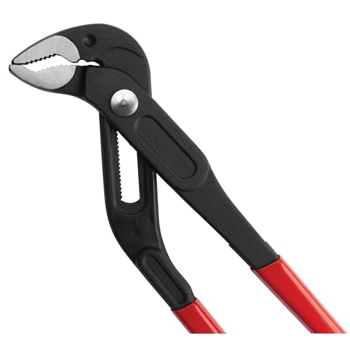 Image of Performance Tool W30742 Ratcheting Tongue and Groove Pliers - Versatile and Efficient with Adjustable Jaw Capacity up to 2-1 /2-Inches