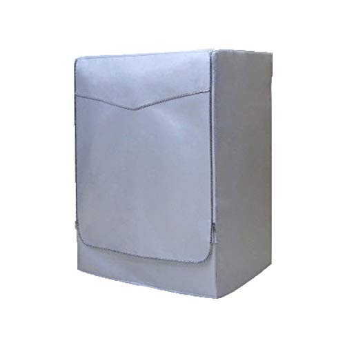 Chakil Waschmaschine Abdeckung für für Frontbelastung Wasserdicht Staubdicht Waschmaschine Trockner Decken Silber Cover