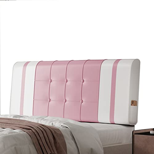 WENZHE Kopfteil Rückenlehne Kissen Gepolstert, Bettseite Lesekissen mit Abnehmbar Abdeckung, Unterstützung Lendenwirbel Pad Pro Tagesbett, Doppelbett, 7 Farben (Farbe : E, Größe : 120x60x10cm) Cover