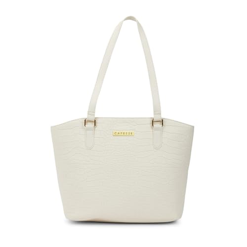 Image of Caprese York Medium Tote Bag for Women | Stylish, Durable, Multi-Compartment Design for Work, Travel, Shopping | Large Capacity, Comfortable Straps, Ideal for Tab & Essentials