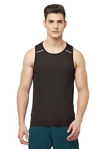 Image of TRUEREVO Men's Light Weight Dryfit Sports Tank Top Vest with Reflective Details for Running, Gym & Training
