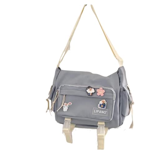 Kawaii Bag with Kawaii Stuffs Messenger Bag Japanese Harajuku Crossbody Bags for Women (Blue Chapter)