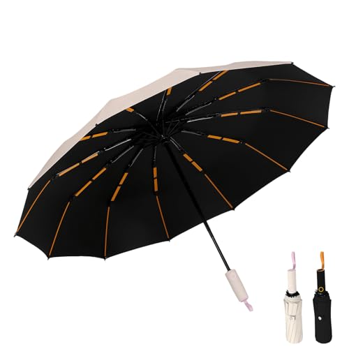 Parapluie automatique de luxe avec 192 baleines renforcées