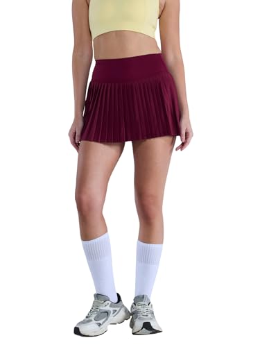 Image of CAVA Plie Pleated Skort for Women | High-Waist Athletic Skort with Built-in Shorts & Pockets | Sweat-Wicking Activewear