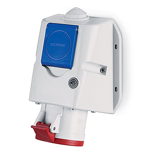 Scame Optima – Combi IP44 3-Pole Wall Base + Neutral + Earth 32A 346-415V