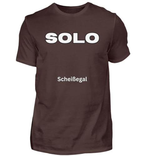 T-shirt Solo Scheißegal Malle Party marron 3XL : haut de coupe droite homme