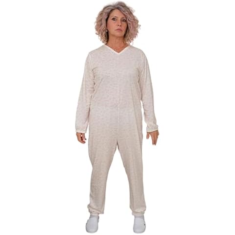 FERRUCCI COMFORT Women's Cotton Back Zip Pajamas Cover