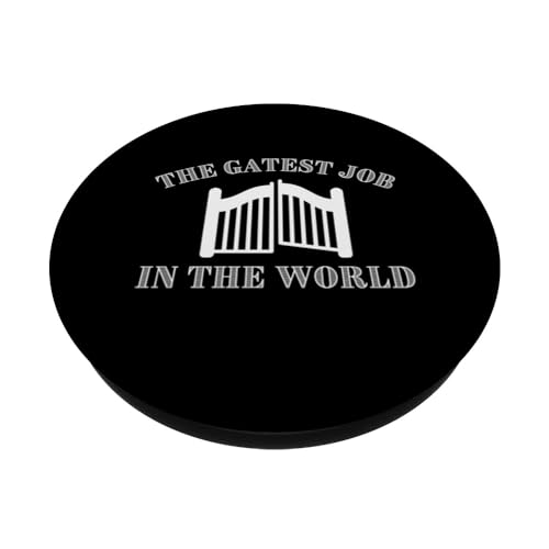 Farmer Professional Gate Opener Cow Farming Pasture PopSockets Swappable PopGrip, Black - Image 2