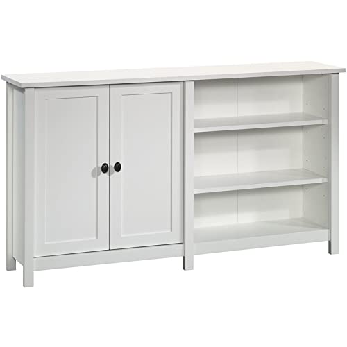 Sauder County Line Storage Console TV Stand in Soft White, Soft White Finish