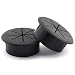 HJ Garden 2PCS 2Inch (50mm) Desk Cord Grommets Wire Cable Hole Cover for Office PC Desk Cable Cord Cover Black