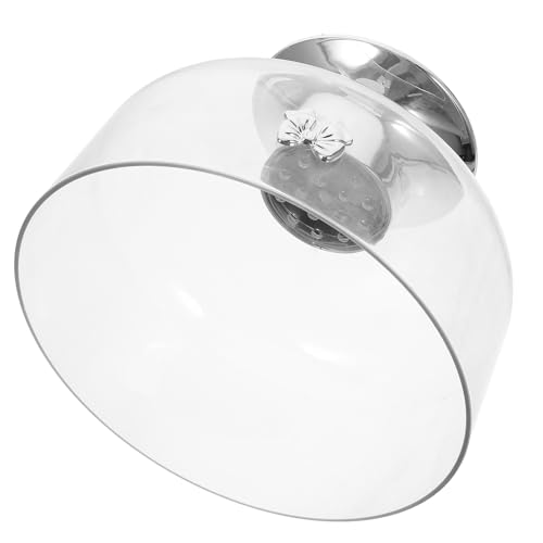 SOLUSTRE Bol à Trifle sur Pied Transparent 20 CM Stable pour Présentation de Salades et Fruits Cuisine