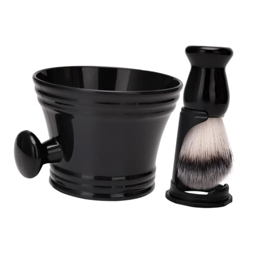 Ipetboom Beard Brush and Razor Stand Set Shaving Brush Bowl Kit for Men Easy to Use