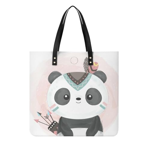 Sac fourre-tout panda aquarelle : le grand sac d'épaule qui allège vos journées