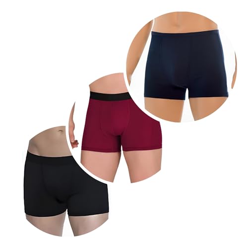 Men's Boxer Briefs, Soft and Breathable Cotton Underwear with ComfortFlex Waistband, Multipack
