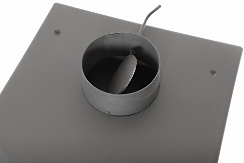 acerto 20119 LAVA poêle-cheminée Céramique rouge avec...