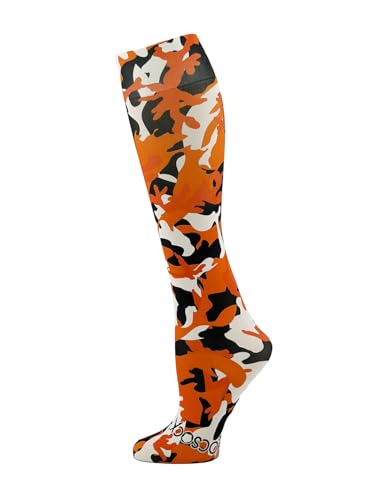 Hocsocx Camo, Orange Socks Performance Liner Moisture-Wicking Protection for Field Hockey, Ice Hockey, and Soccer