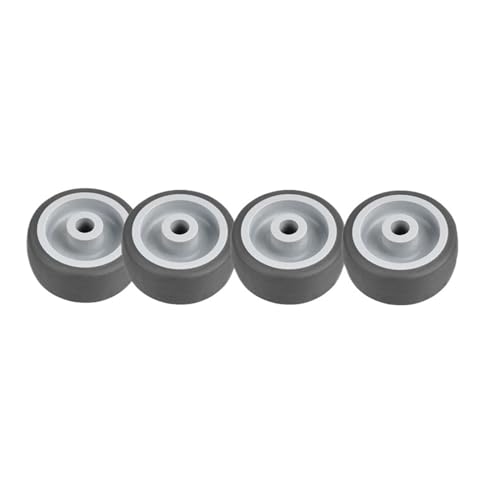 Roue TPR 40mm grise lot de 4 roulettes légères et silencieuses pour meuble
